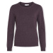 Vila  Noos Ril O-Neck L/S - Plum Perfect  Svetre Fialová