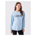 LC Waikiki Crew Neck Printed Long Sleeve Maternity Sweatshirt