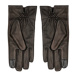 Calvin Klein Pánske rukavice Modern Bar Leather Gloves K50K511017 Čierna