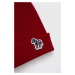 Vlnená čiapka PS Paul Smith červená farba, z tenkej pleteniny, vlnená