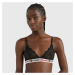 TOMMY JEANS Unlined Lace Triangle Bra Black