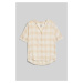 Košeľa Woolrich Check Voile Shirt Light Oak Buffalo