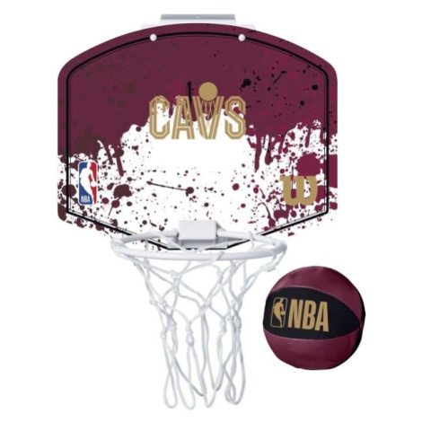 Wilson NBA TEAM MINI HOOP CLE CAVS Mini basketbalový kôš, vínová, veľkosť