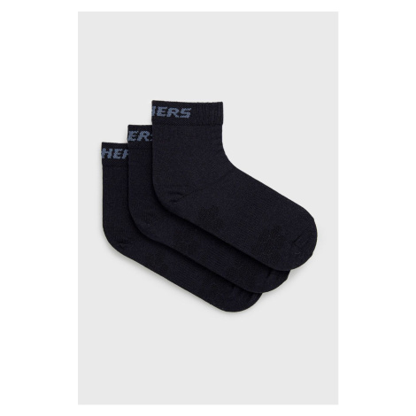 Detské ponožky Skechers (3-pak) tmavomodrá farba