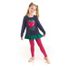 Denokids Cute Strawberry Girls Kids Tunic Leggings Set