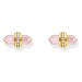 Thomas Sabo H2281-414-9 Gold stud earrings with pink onyx