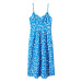 MANGO Letné šaty 'Salinas'  kráľovská modrá / biela