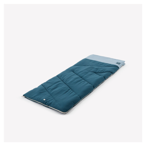 Kempingový spací vak Ultim Comfort 10° z bavlny modrý QUECHUA