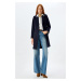 Koton Navy Blue Women's Coat