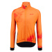 SANTINI Cyklistická zateplená bunda - PURE DYE - oranžová