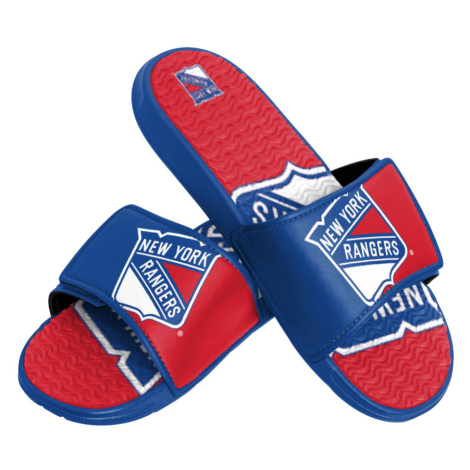 New York Rangers pánske šľapky Colorblock Slipper