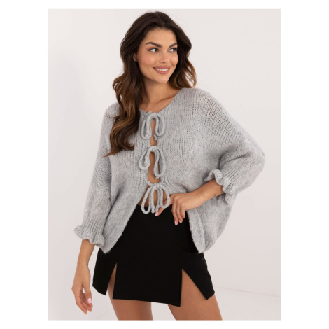 Grey women's oversize sweater