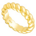 Olivie Strieborný prsteň CROISSANT GOLD 4,7mm 8799