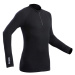 Pánske lyžiarske spodné tričko 900 vlnené čierne