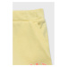 Detské krátke nohavice GAP žltá farba, s potlačou, nastaviteľný pás