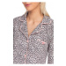 Dámská noční košile se vzorem šedá s růžovou S model 15850162 - Vamp