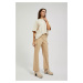 Beige women's trousers