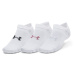 Under Armour Essential No Show 3-Pack White 100