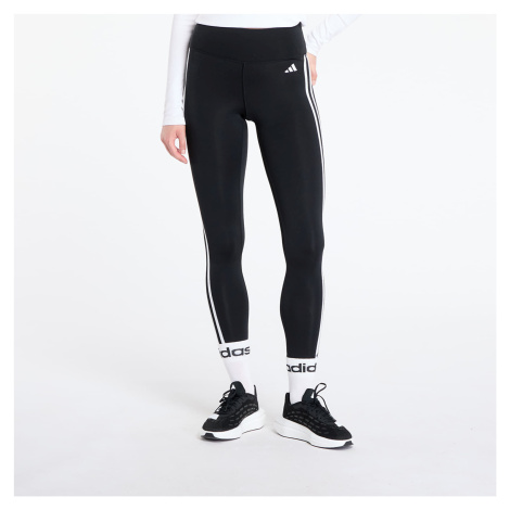 Legíny adidas Train Essentials 3-Stripes High-Waisted 7/8 Leggings Black/ Cream White/ Gum 3