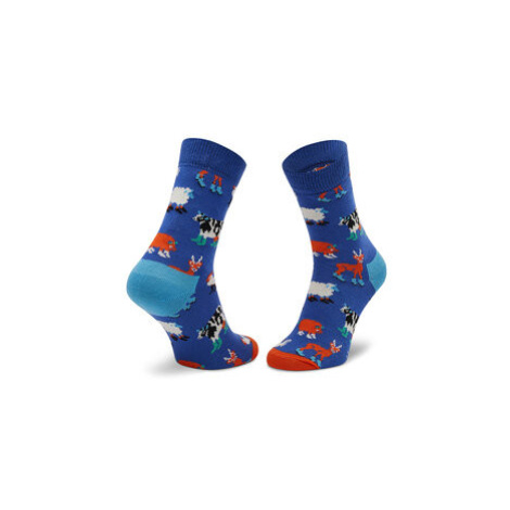 Happy Socks Vysoké detské ponožky KFCR01-6500 Modrá