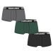 Boxer Shorts 3-Pack Grey+Dark Green+Black