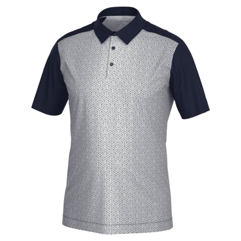 Galvin Green Mile Mens Breathable Short Sleeve Shirt Navy/Cool Grey Polo košeľa