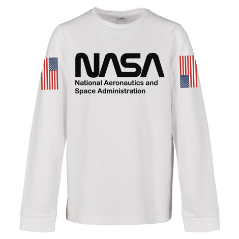 Children's Long Sleeve NASA Worm White mister tee