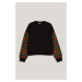 Mikina Karl Lagerfeld Lace Sweatshirt Black