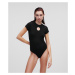 Tričko Karl Lagerfeld Cut Out Logo Jersey Body Čierna
