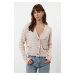 Trendyol Powder Soft Textured Striped Knitwear Cardigan