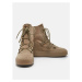 Pánske vysoké zimné topánky MOON BOOT Mtrack Lace Suede sand