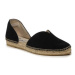 Manebi Espadrilky Suede Open-Side Flats K 1.0 O0 Čierna