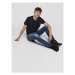 Jack&Jones Džínsy Glenn 12175888 Tmavomodrá Slim Fit