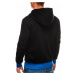 Ombre Hoodie B297 Black/Blue