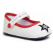 Poltopánky TOMMY HILFIGER - Ballerina T0A3-30591-0886 White/Blue/Red Y003