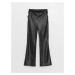 LC Waikiki Girls' Leather-Look Pants with Elastic Waist.