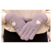 Dámske fialové zimné rukavice MATJIA
