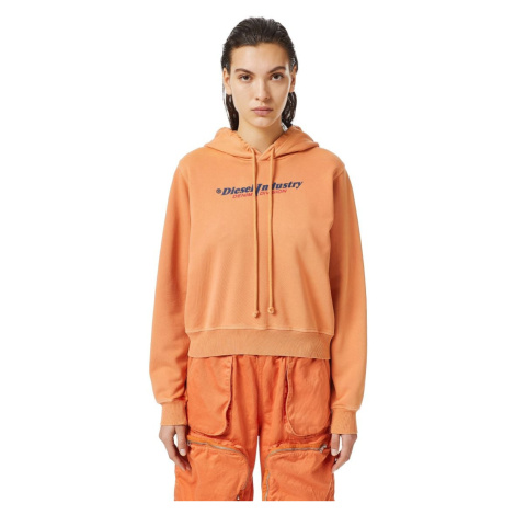 Diesel Mikina - F-REGGY-HOOD-IND SWEAT-SHIRT oranžová