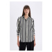 DEFACTO Oversize Fit Striped Long Sleeve Shirt