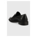 Kožené mokasíny Vagabond Shoemakers FRANCES 2.0 dámske, čierna farba, na plochom podpätku, 5406.