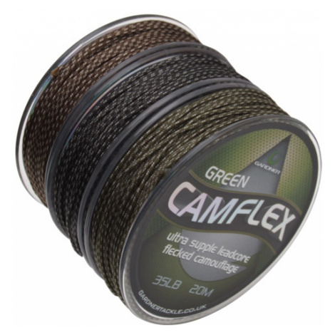 Gardner olovená šnúrka camflex leadcore 20m 45lb-farba camo green