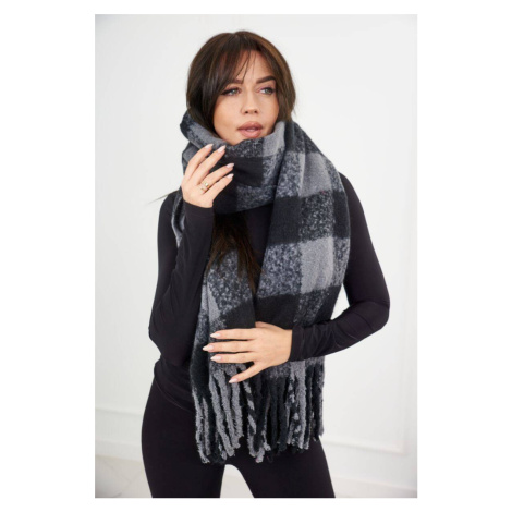 6073 Women's scarf black + graphite