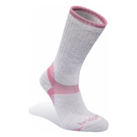 Ponožky Bridgedale Merino Hiker Women's grey/pink/808