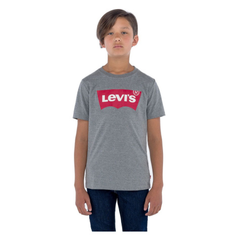 Detské tričko Levi's šedá farba, s potlačou Levi´s