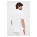 Bavlnená košeľa Lacoste pánska, biela farba, regular, s golierom button-down
