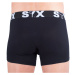 3PACK pánske boxerky Styx športová guma nadrozmer čierne (3R960)