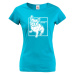 Dámské tričko s potlačou Francúzskeho buldočka - darček pre milovníkov psov
