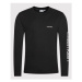 Calvin Klein S dlhými rukávmi Placement Logo K10K109737 Čierna Regular Fit