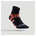 Športové ponožky RS 560 stredne vysoké čierno-oranžové 3 páry