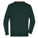 James & Nicholson Pánsky bavlnený sveter JN661 - Lesná zelená